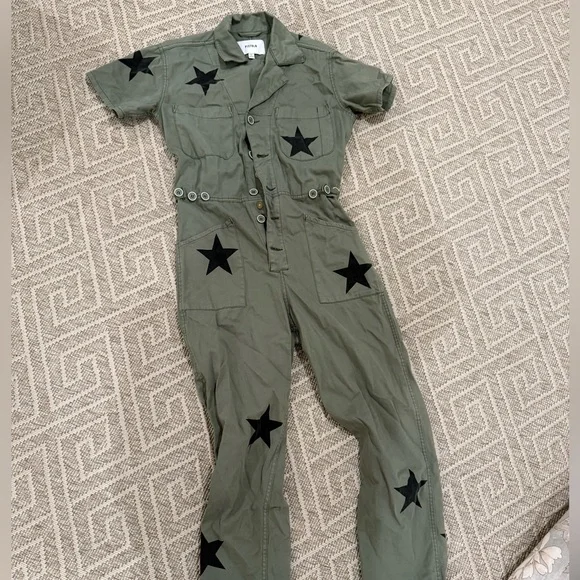 pistola Pants Jumpsuits Pistola Olive Jumpsuit With Black
